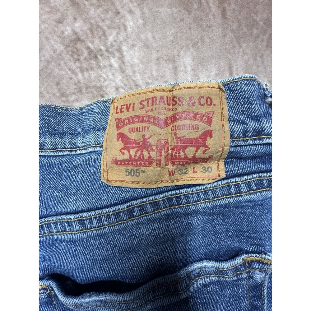 Levis 505 Men's Blue denim jeans pants 32x30 - Picture 8 of 10